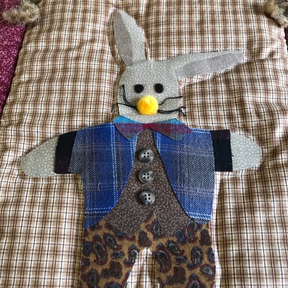 Rabbit / Bunny Handmade Wall Hanging - Picture 5 of 6